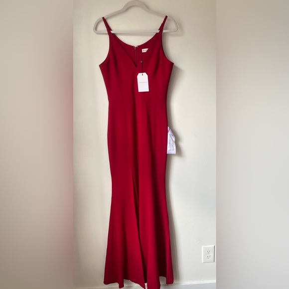 Dress The Population Dress Women’s Medium Iris Gown in Garnet NWT - Picture 4 of 13